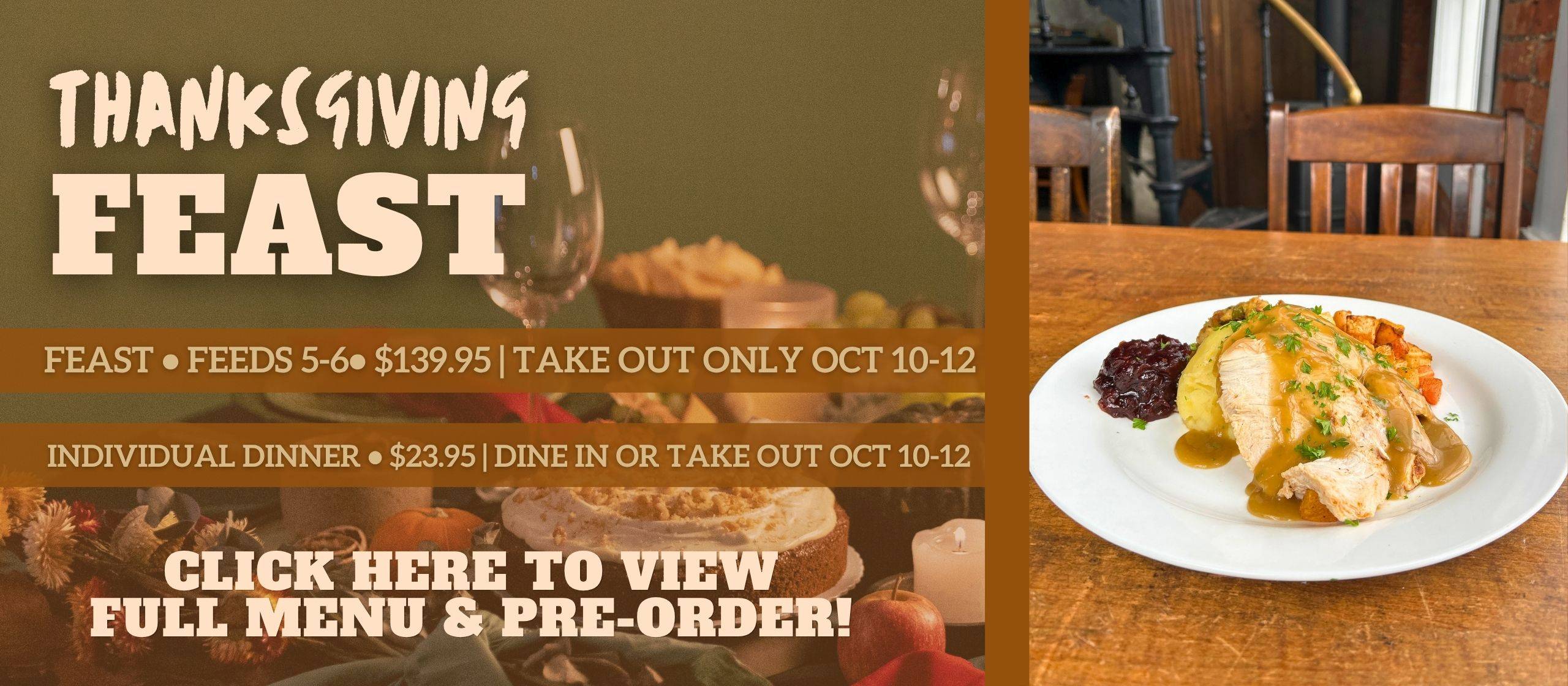 THANKSGIVING TAKEOUT